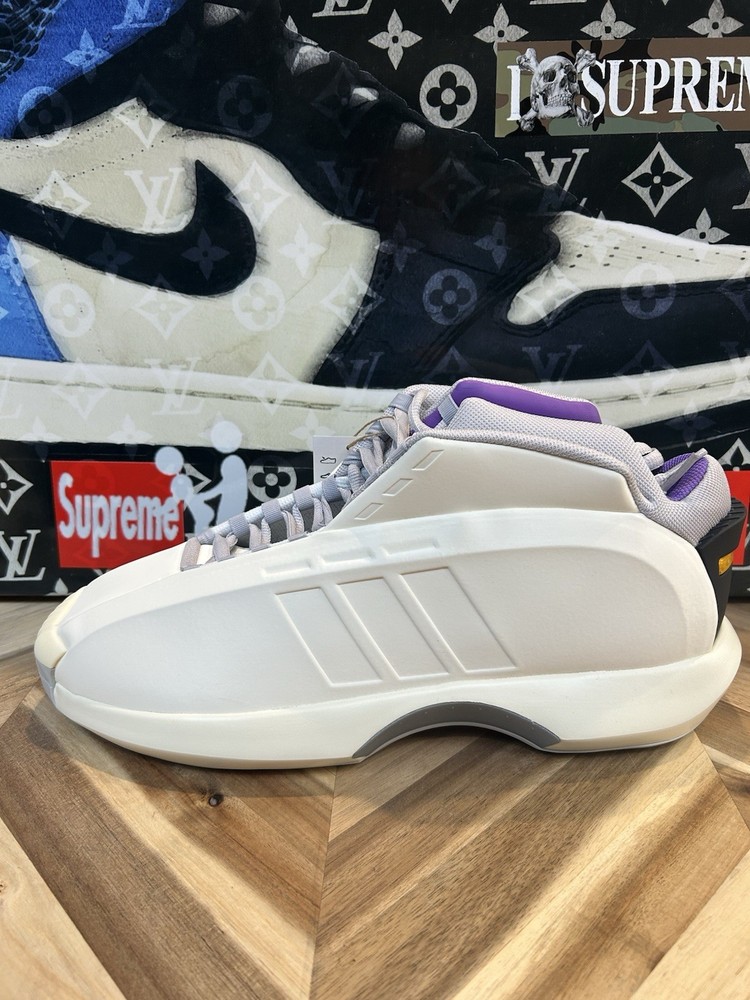Kobe Adidas Crazy 1 Basketball Shoes IG3735 Men’s 13 USA Cream Off White Lakers