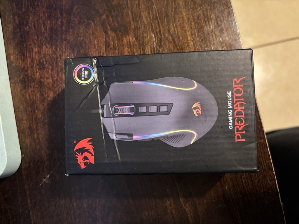 Redragon M612 Predator RGB Gaming Mouse with 8000 DPI - Black