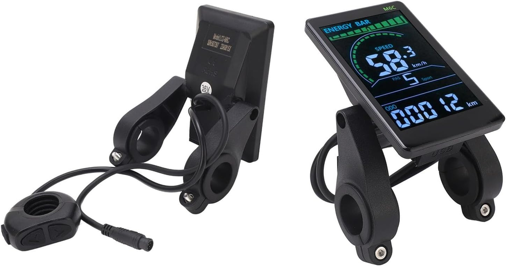 M6C Electric LCD Display Meter ABS Electric Display Screen Control Panel with 6-image