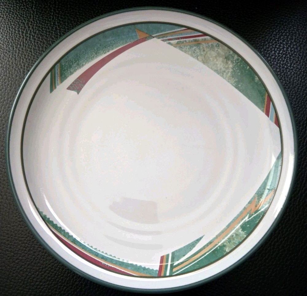 Set Of 2 Noritake Stoneware New West Dinner Plates 10 1/4