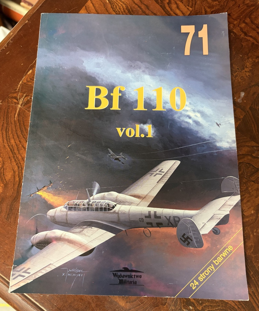 WYDAWNICTWO MILITARIA 71 MESSERSCHMITT Bf110 WW2 GERMAN LUFTWAFFE ZG NJG VOL.1