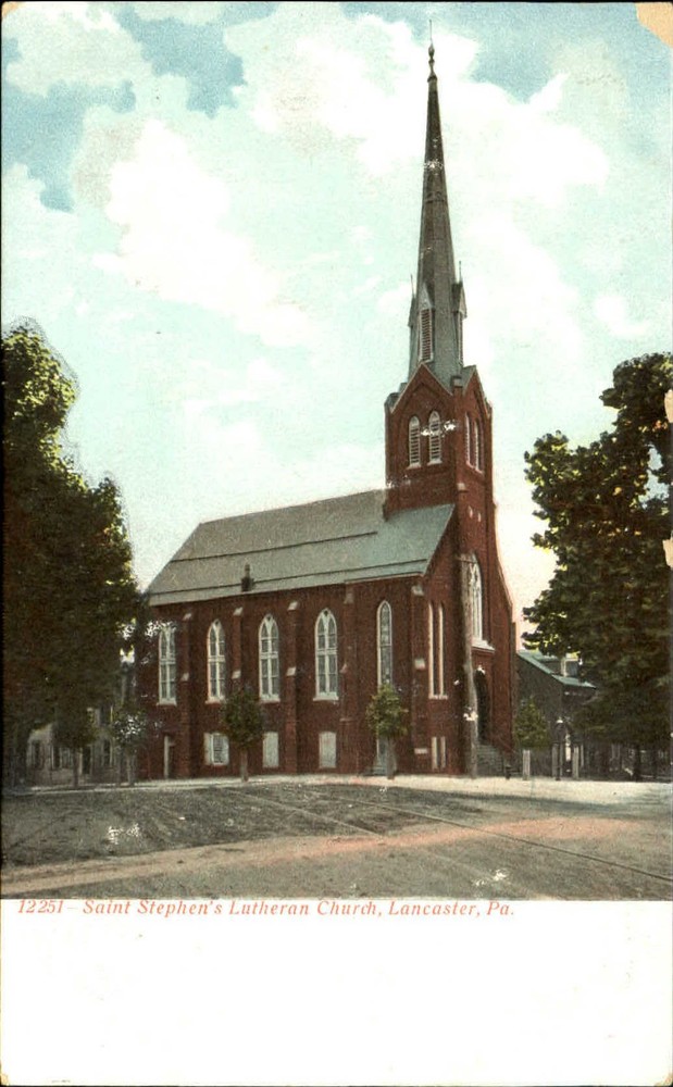St. Stephen's Lutheran Church Lancaster Pennsylvania PA c1910