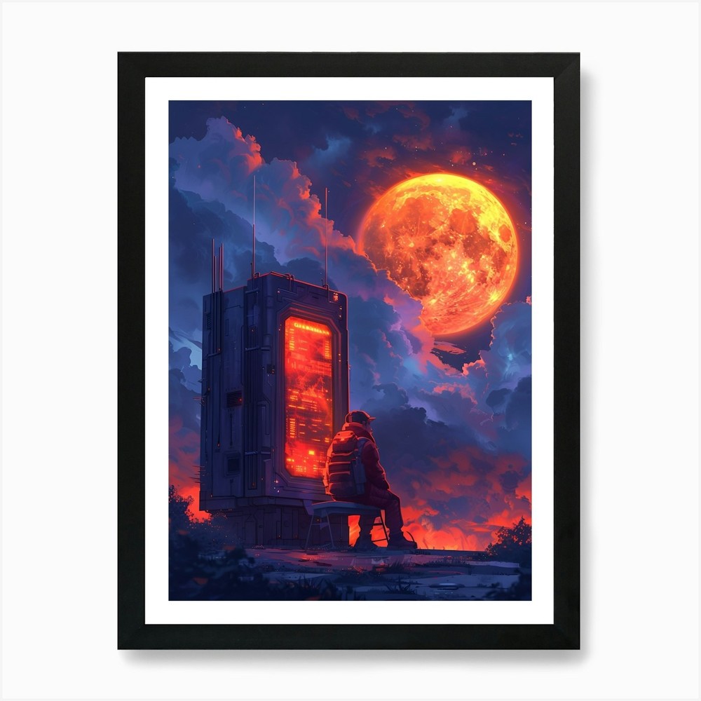 Sci-Fi Art Print Framed Wall Art Poster Canvas Print Picture