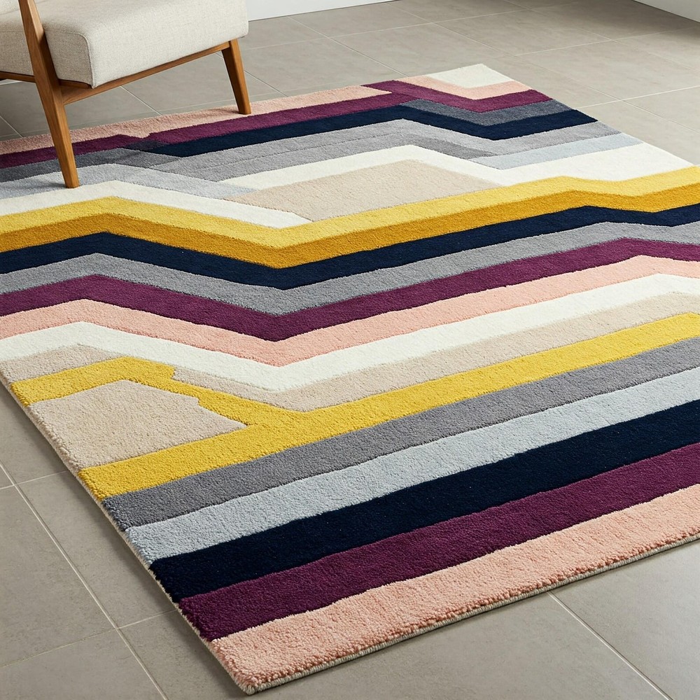 New Design Hand Tufted 100% Wool Rug Color Multicolor Handmade Carpet Area Rug