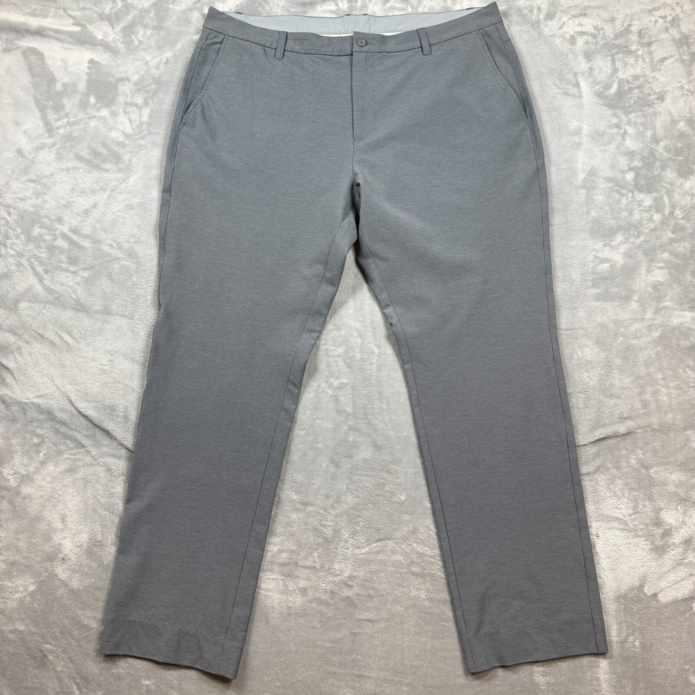 FootJoy Golf Pants Straight Stretch Chino Gray Performance Mens Size 42x32