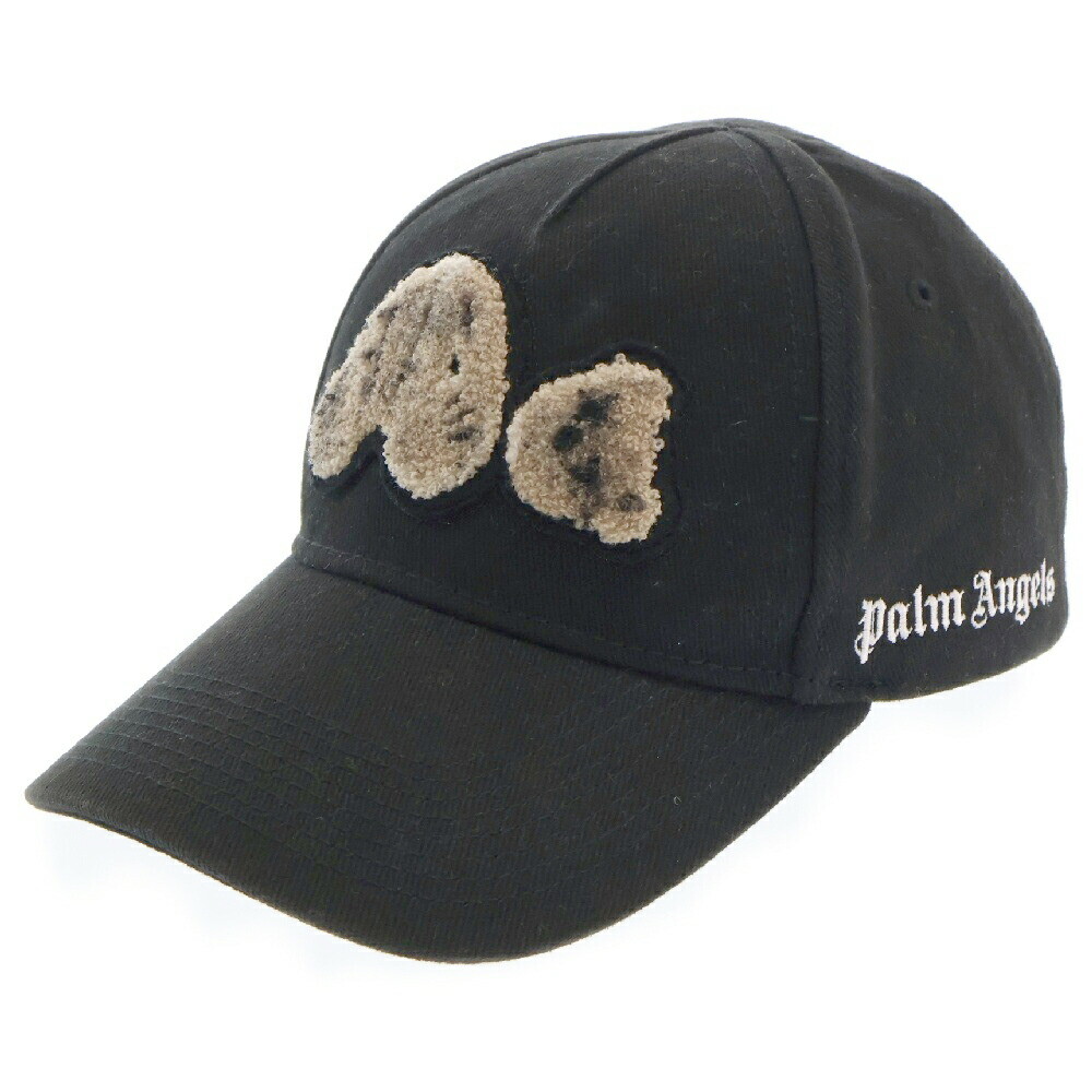 Palm Angels 21Aw Spray Pa Bear Cap Hat Black Color ET489