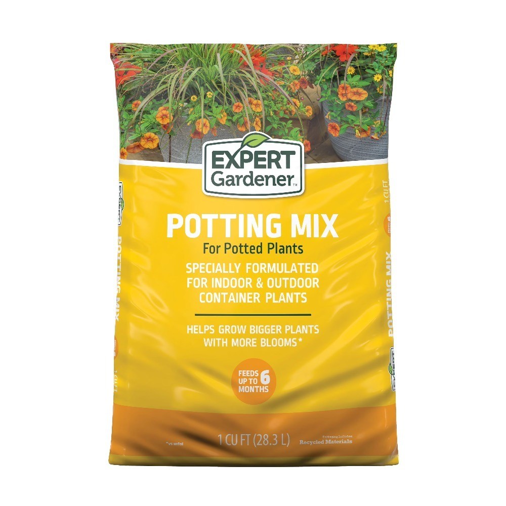 Potting Mix Soil for Potted Plants Indoor Outdoor Use 1 Cubic Foot Garden Soil