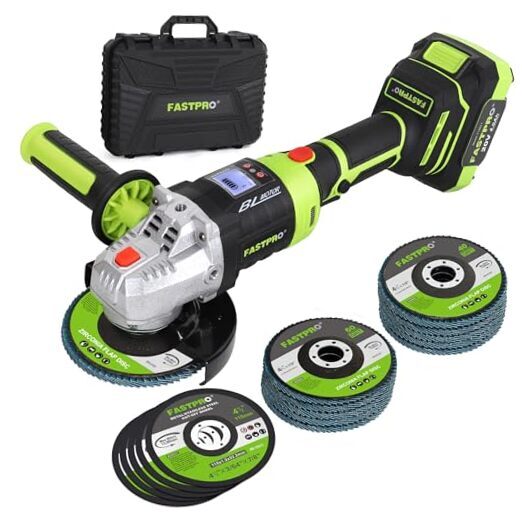 20V Cordless Angle Grinder, 4-1/2 inch Cut-off Tool with Brushless Motor and