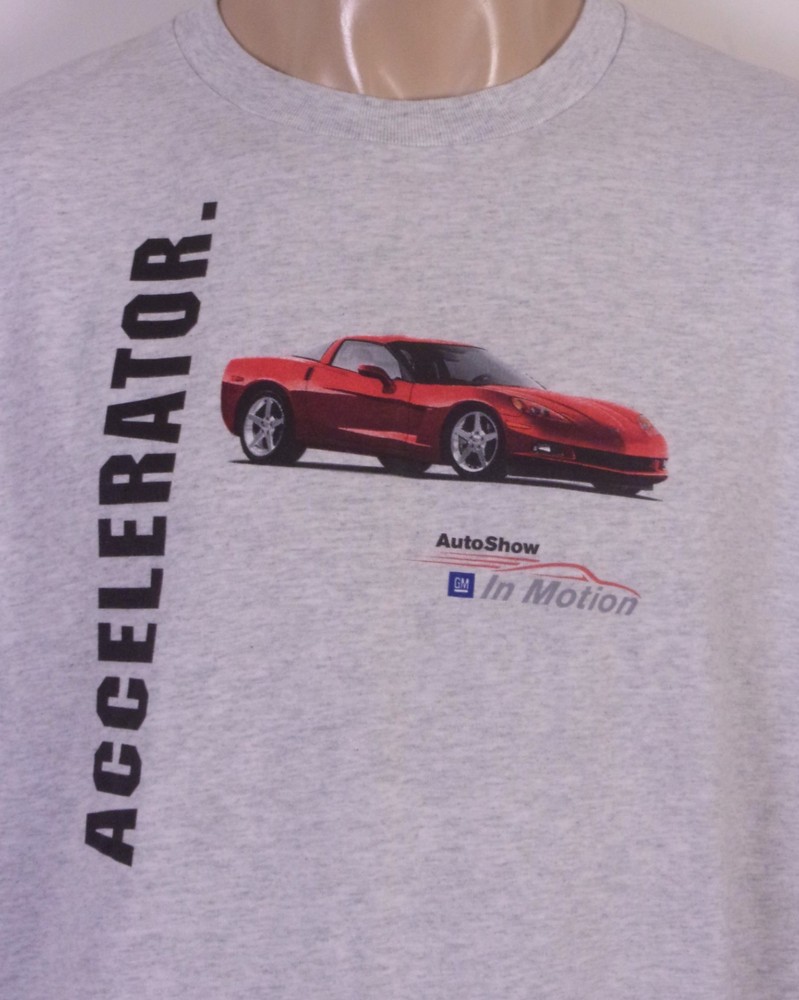 vintage 00s Y2K GM Auto Show In Motion T-Shirt Corvette Hummer SZ XL