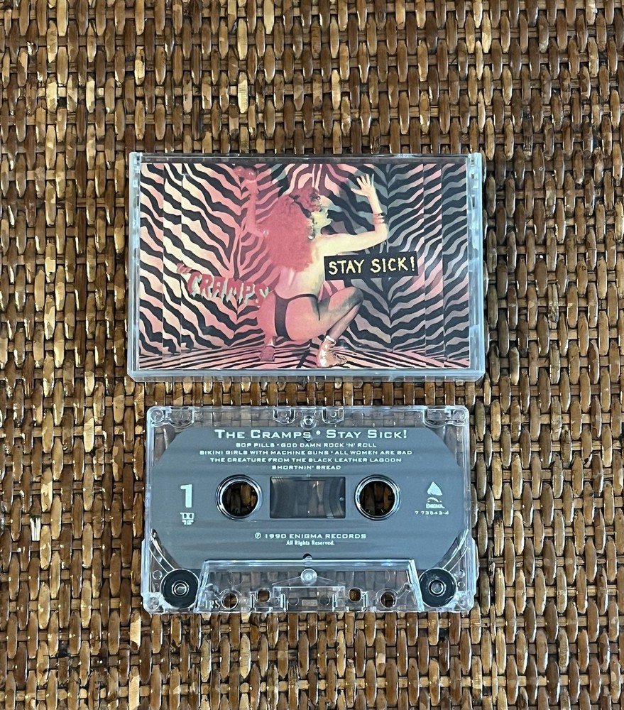 The Cramps Stay Sick! Cassette Tape Enigma 1990 Punk Psychobilly Rockabilly