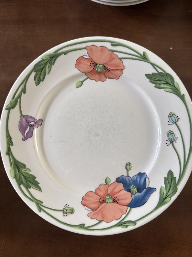 Vintage Villeroy & Boch #1748 Germany Amapola 8.25” Salad Plate