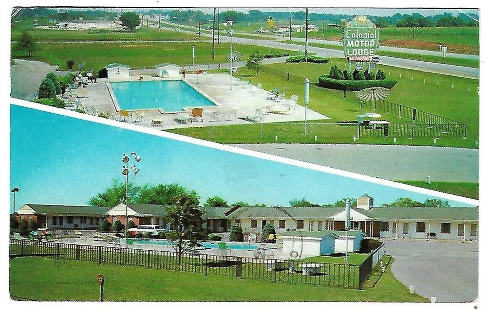 VTG Postcard - Colonial Motor Lodge - Dinner House - Springfield, MO