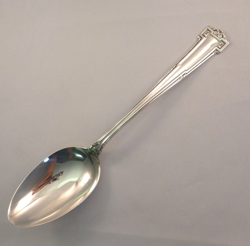 Vintage Dauphine-Wallace Sterling Silver Table Serving Spoon  