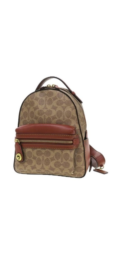 COACH Signature Leather Backpack in Brown 32715 Excellent Condition