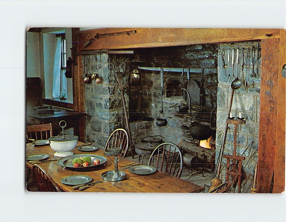 Postcard Interior Kitchen The Landis Valley Farm Museum Lancaster Pennsylvania