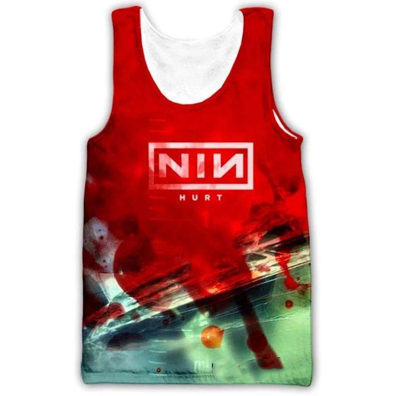 Nine Inch Nails Band Tank Top 3D Shirt S-5XL gifl