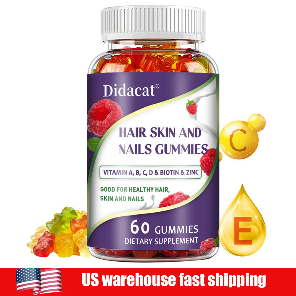 Hair,Skin & Nails Support 60 Gummies - Good For Healthy Hair, Skin And Nails