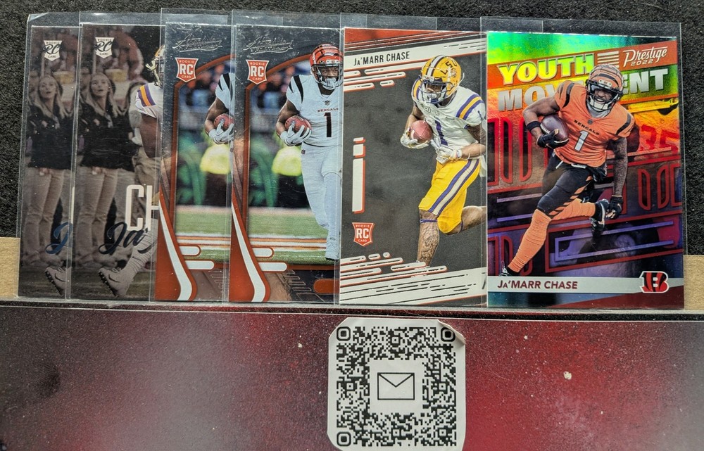 (6) JA’MARR CHASE Rookie Card Lot LSU Bengals Panini