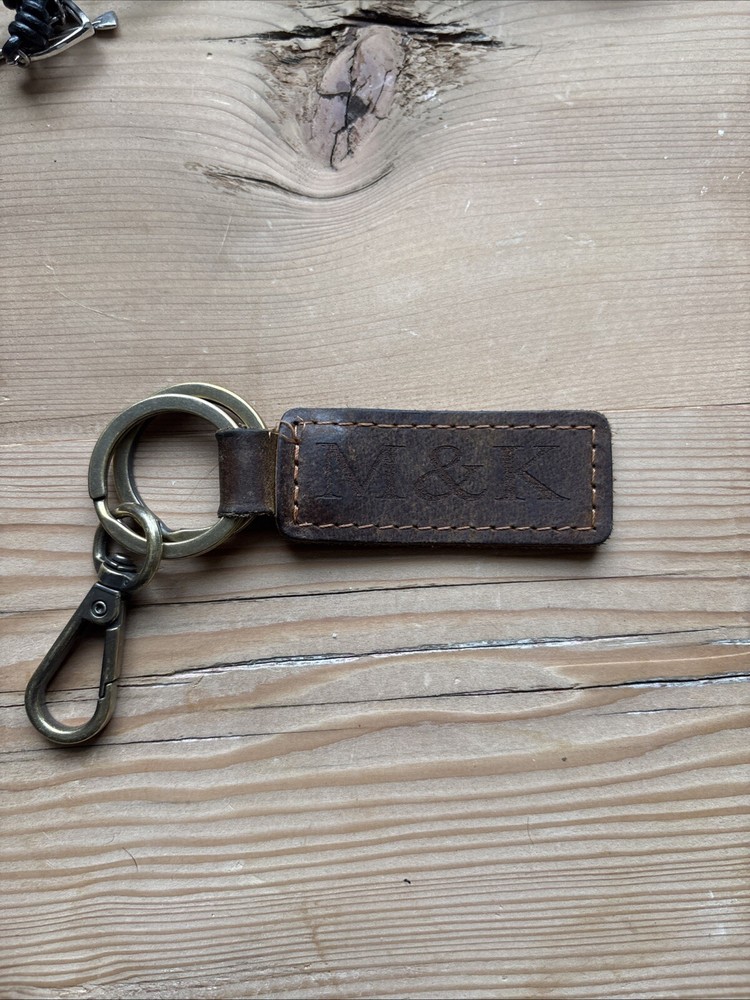 M&K Leather Keychain