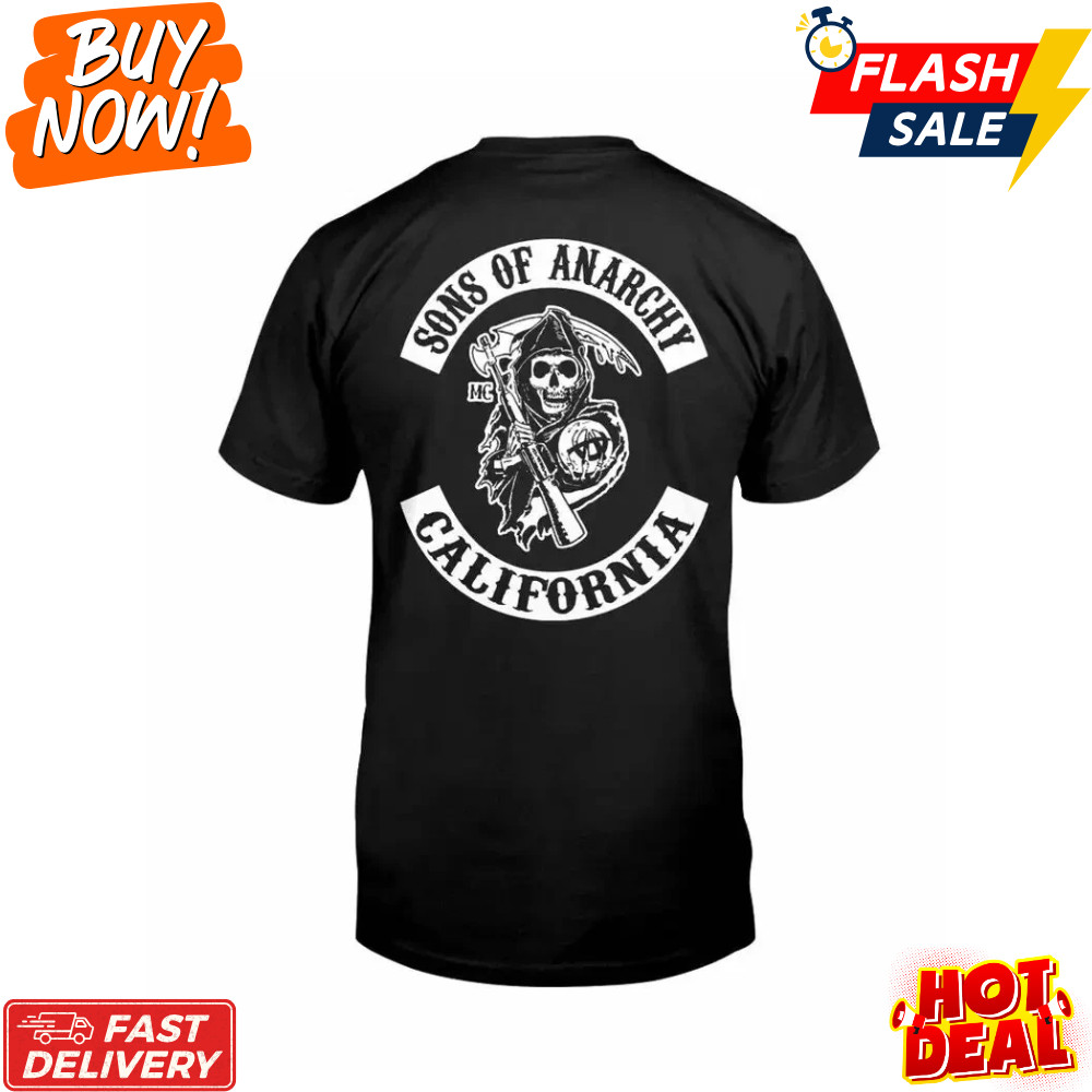 Hot!! Sons of Anarchy Inspired Fan Made T-Shirt Biker Outlaw Tribute Tee S-5XL