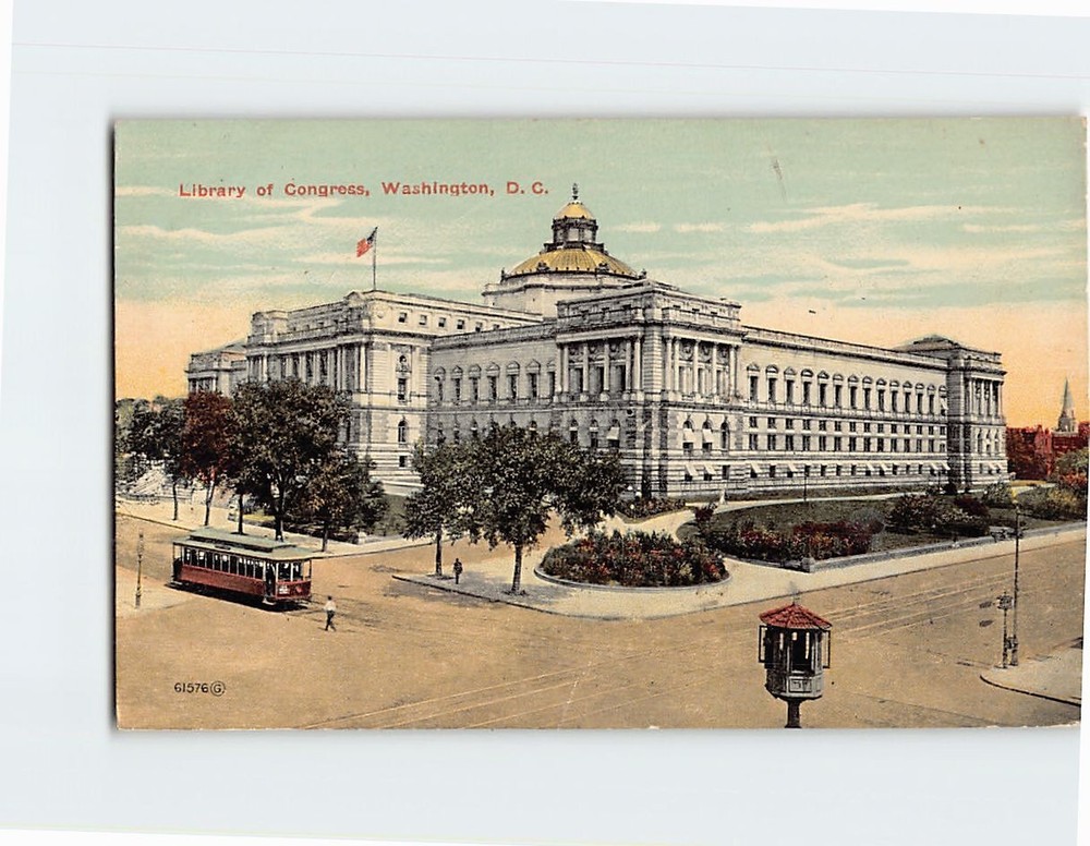 Postcard Library of Congress Washington DC USA