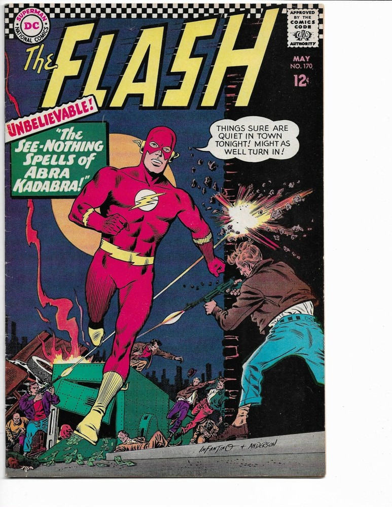 Flash 170 1967 DC Comics F/VF 7.0 Abra Kadabra Dr. Mid-Nite Dr. Fate GA Flash-image