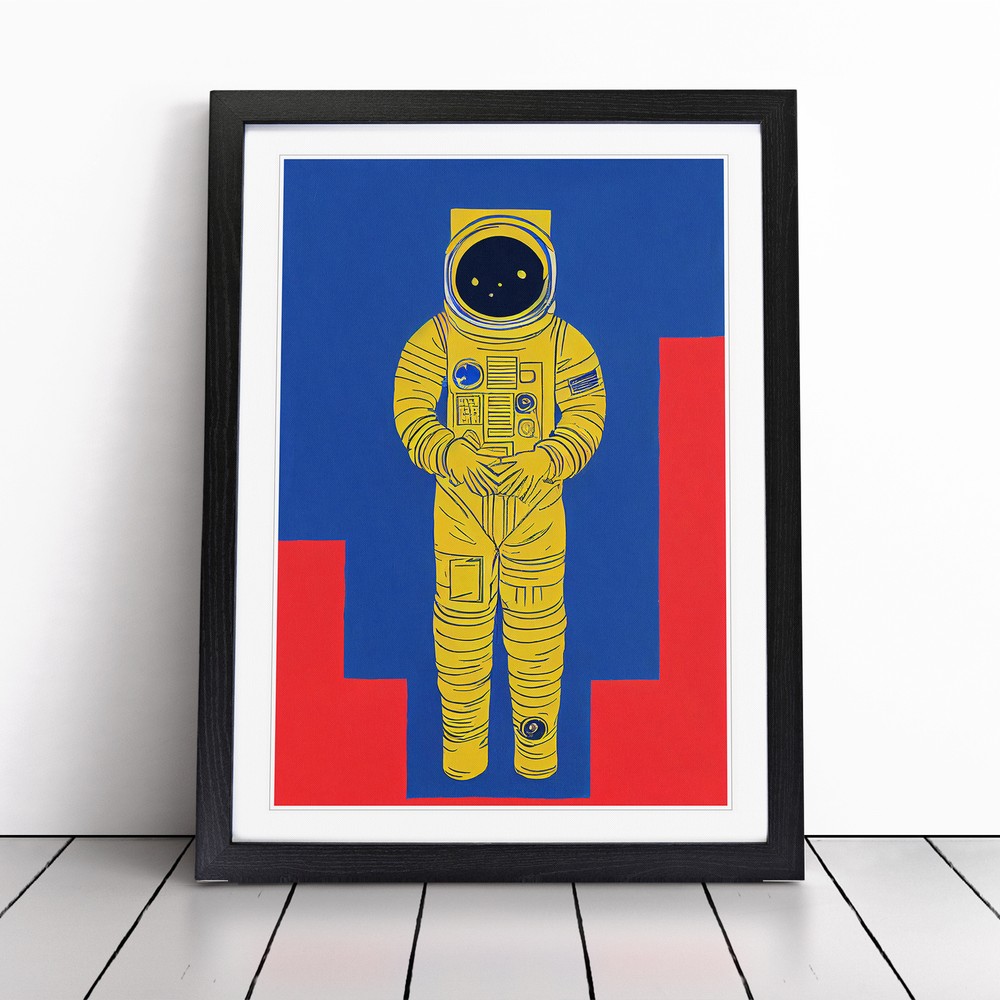 Astronaut Pop Art No.4 Wall Art Print Framed Canvas Picture Poster Decor