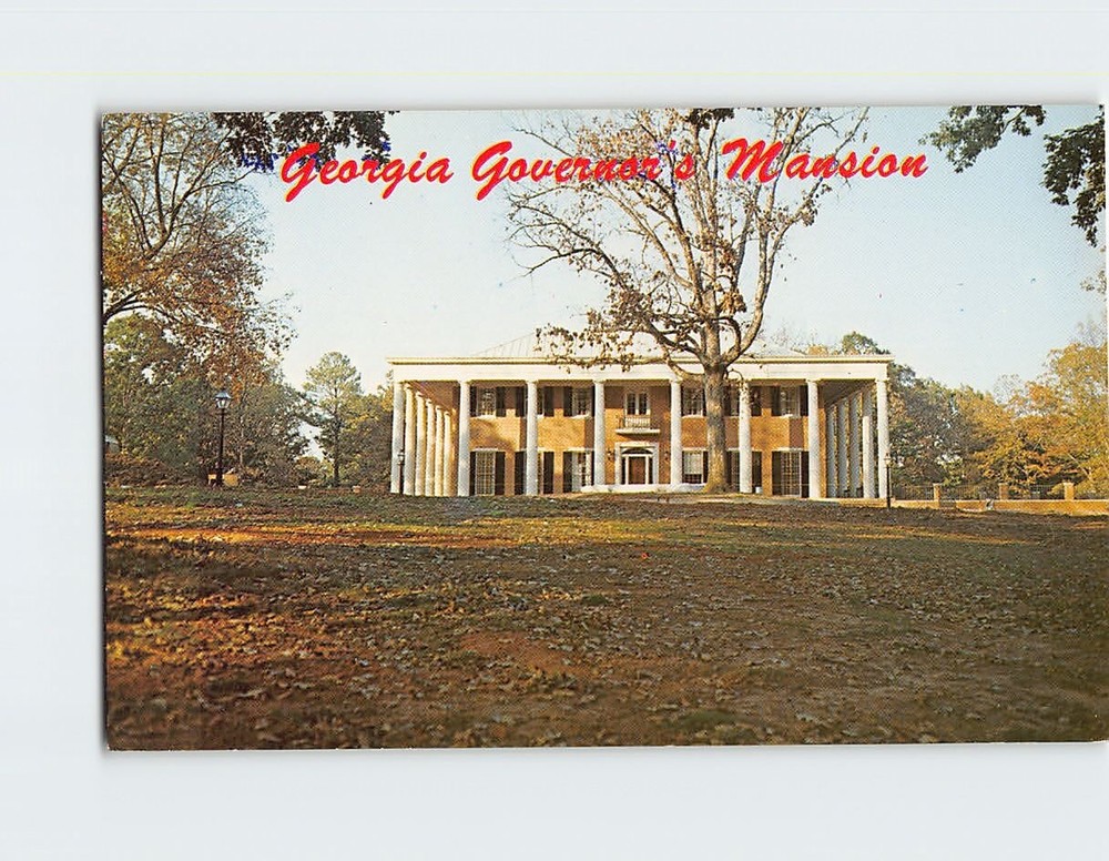 Postcard Governor's Mansion Atlanta Georgia