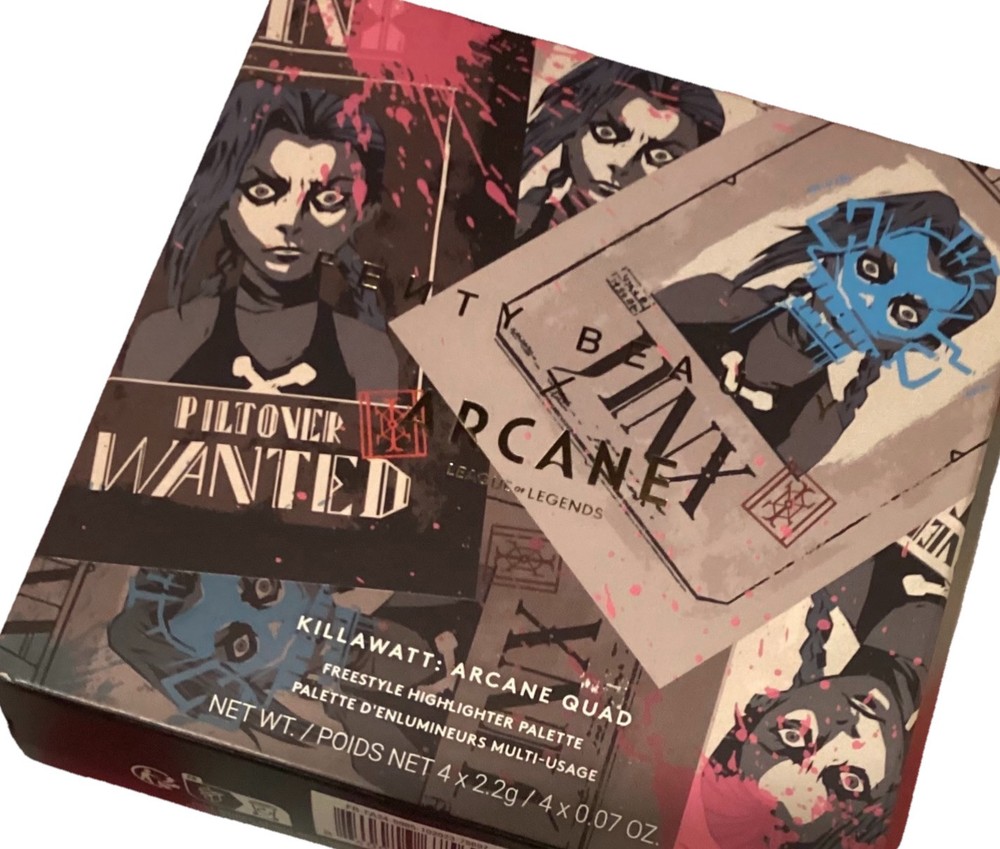 Fenty x Arcane KILLAWATT : ARCANE QUAD Highlighter Palette Limited Edition Jinx