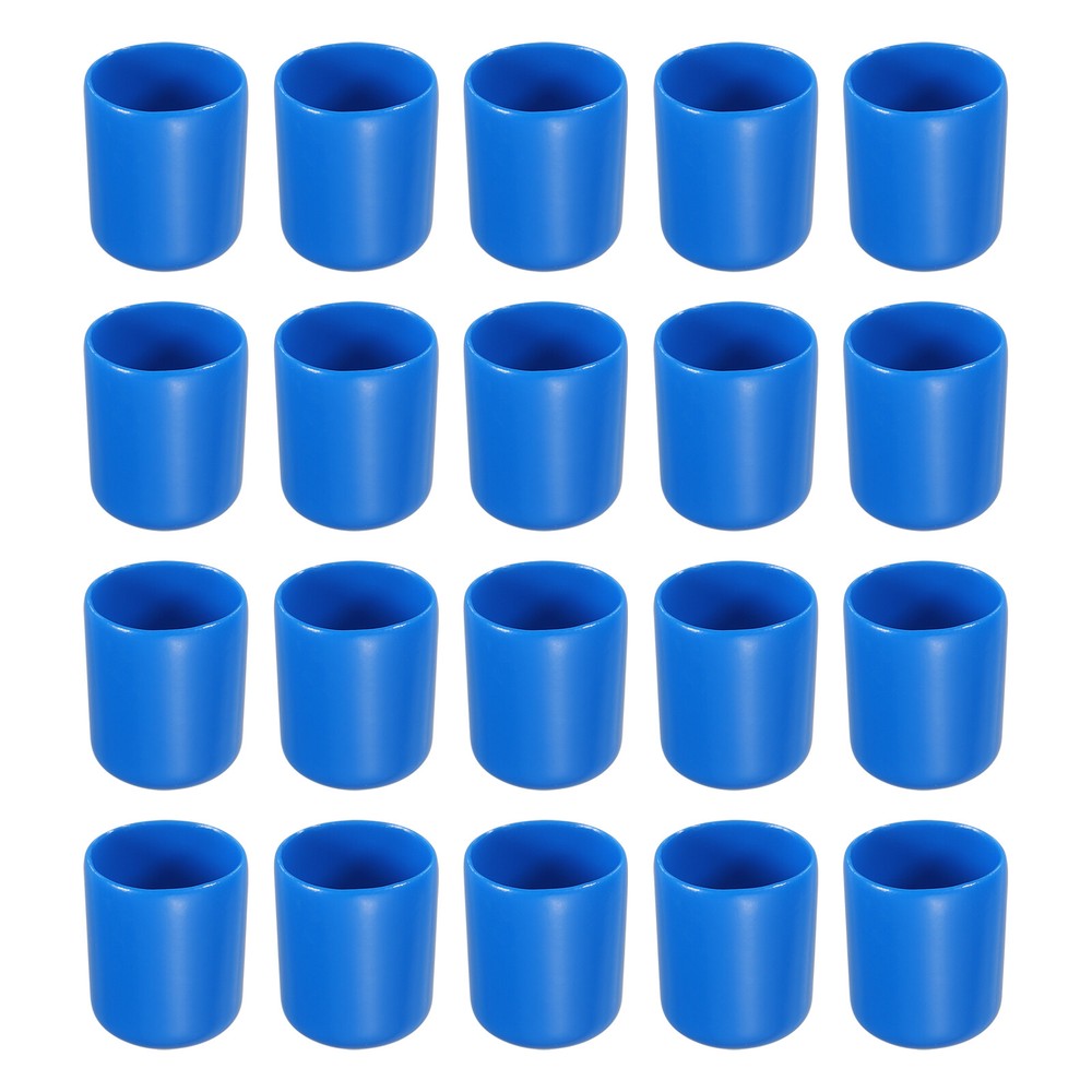 3/4 Inch 19mm ID Blue Rubber Screw Thread Protector Caps Pack of 20