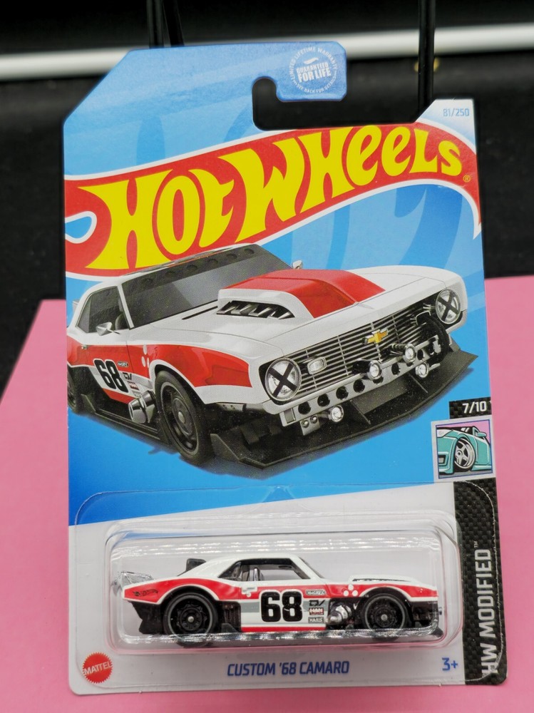 2024 Hot Wheels J Case White  Custom 68 Camaro HW Modified #81