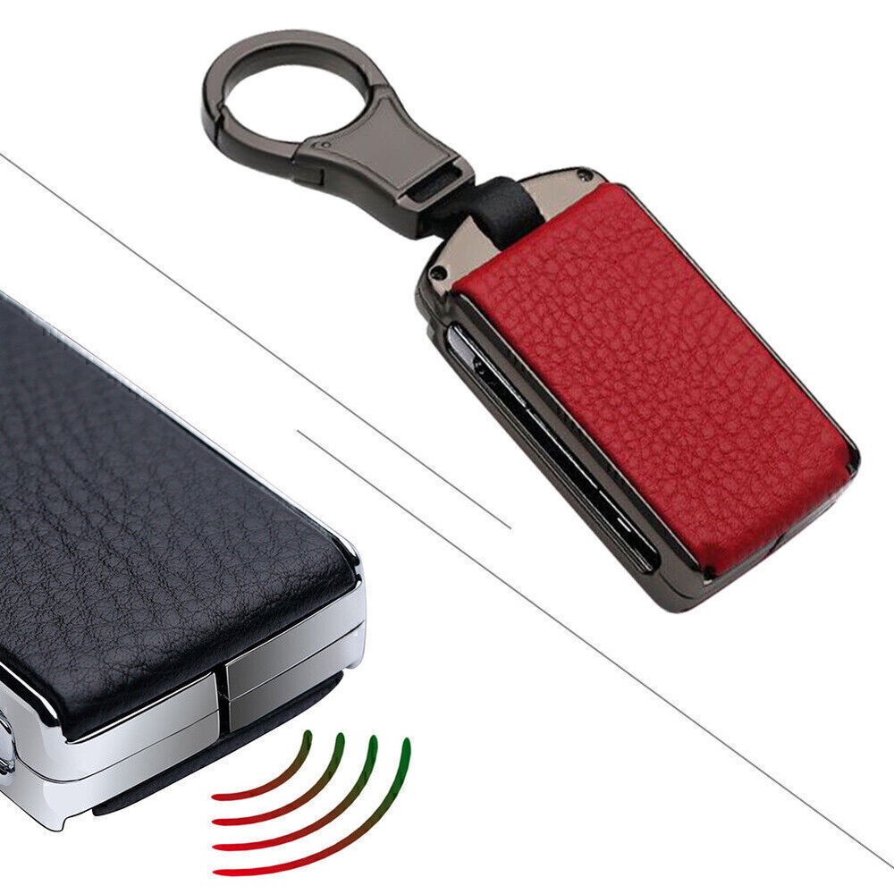 Fit Volvo XC40 XC60 S90 XC90 V90 2018 - 2020 Leather Car Key Case Cover Shell