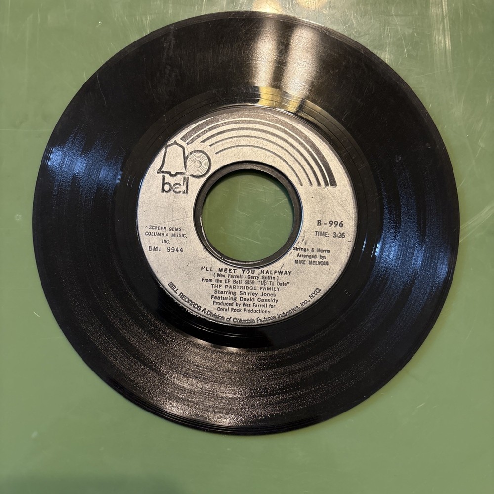 The Partridge Family 45 RPM - I'll Meet you Halfway/Morning Rider... - Bell 1971