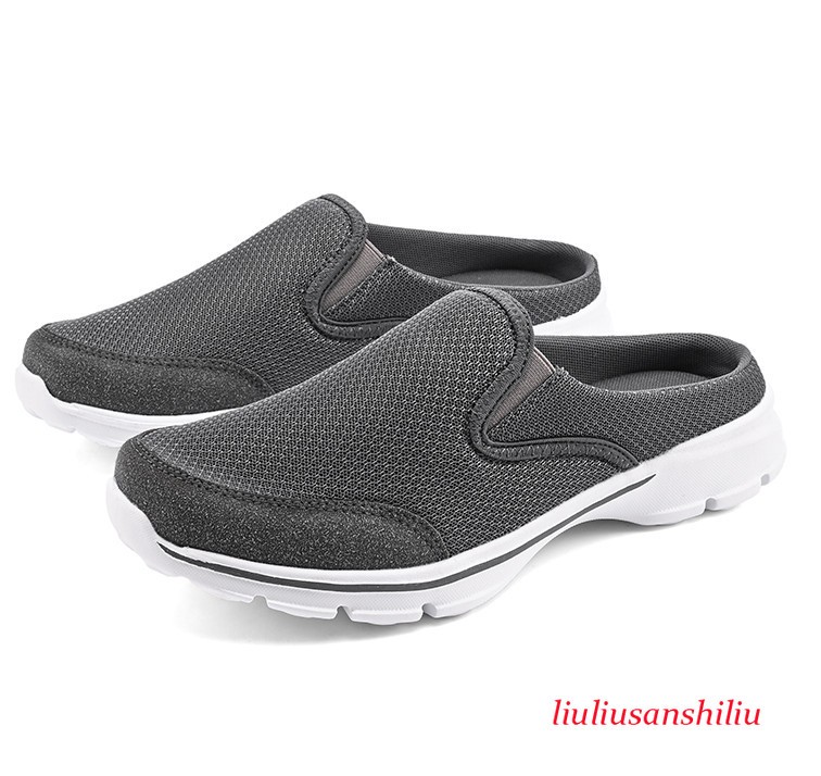 Summer Mens Breathable Slippers Work Mules Casual Slingbacks Loafers Lightweight