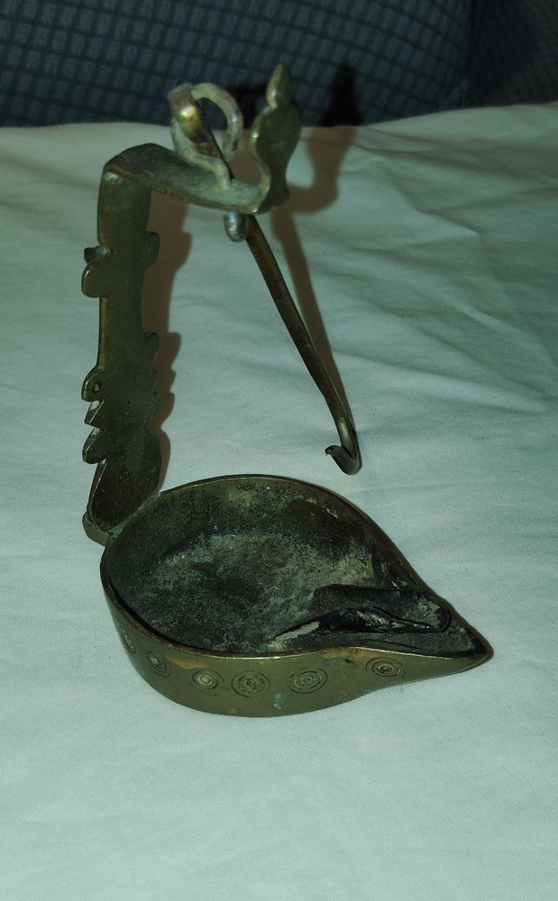 Vintage Brass Betty Oil or Grease Lamp