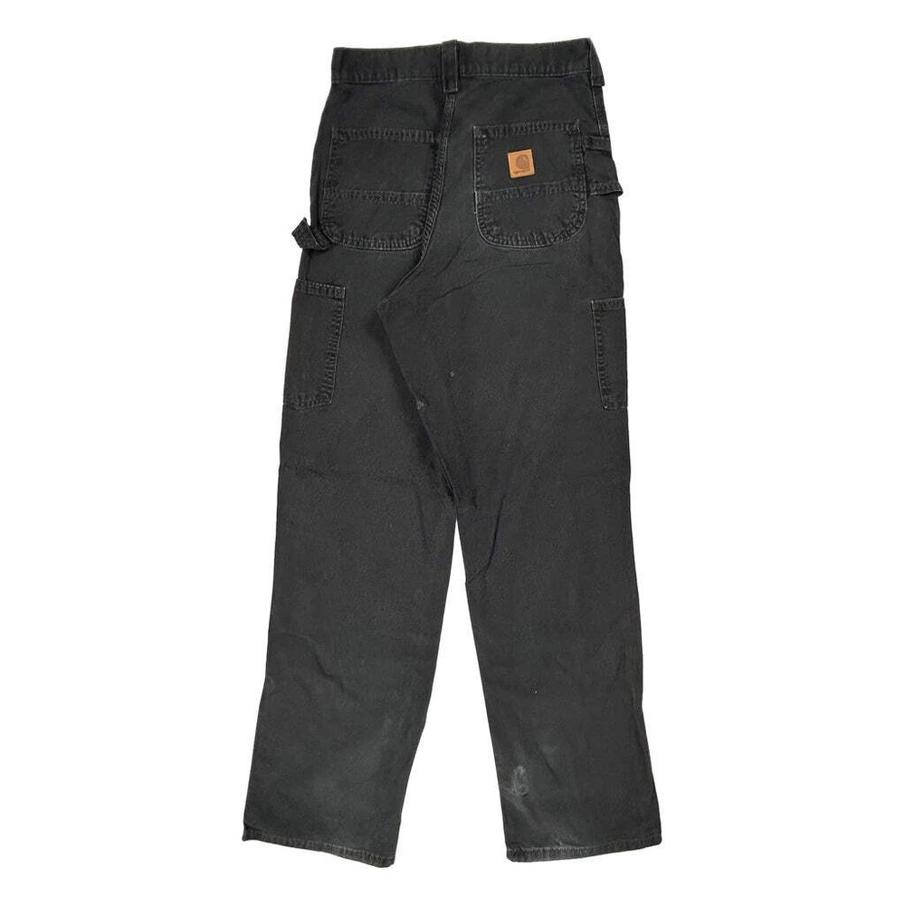 Carhartt Double Knee Carpenter Pants - 29W 32L Black Cotton