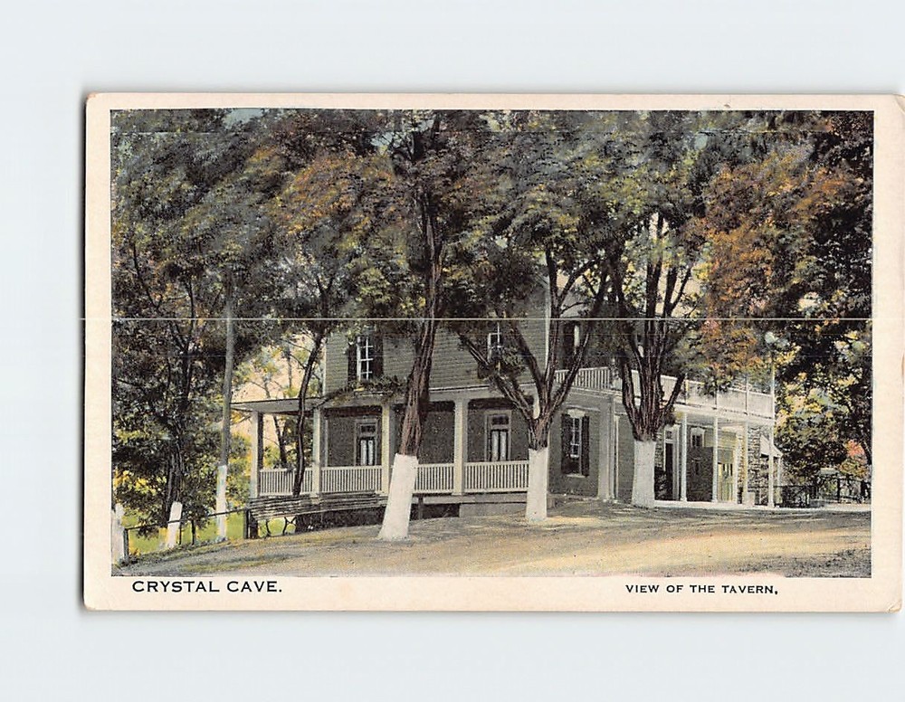 Postcard View of the Tavern Crystal Cave Kutztown Pennsylvania USA
