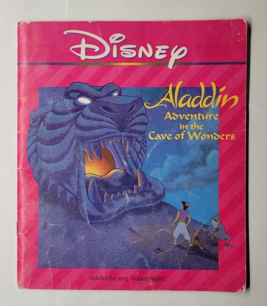 Disney Aladdin Adventure in the Cave of Wonders Read Along Book! 1992
