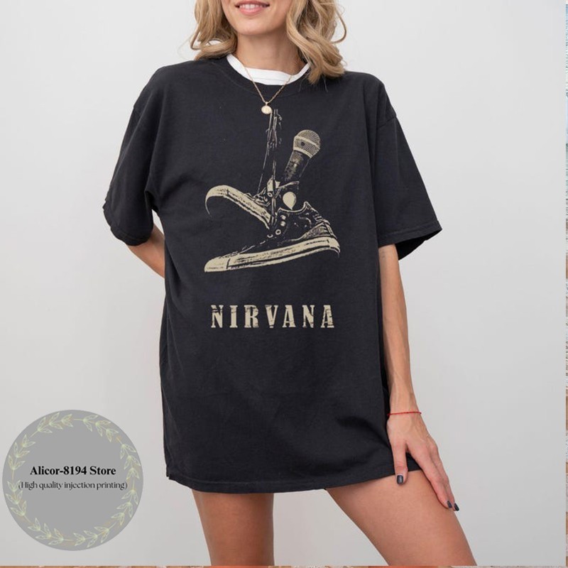 Nirvana Vintage 90s Grunge Band T-Shirt Rock Music Tee