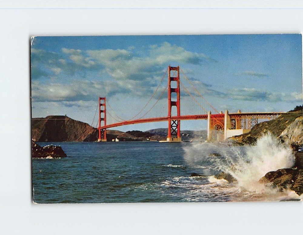 Postcard Golden Gate Bridge San Francisco California USA