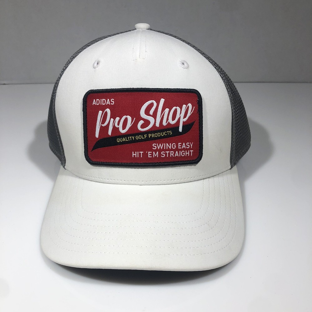 Adidas Five/panel Trucker Hat Gray/white Hardwear Men’s Fits All