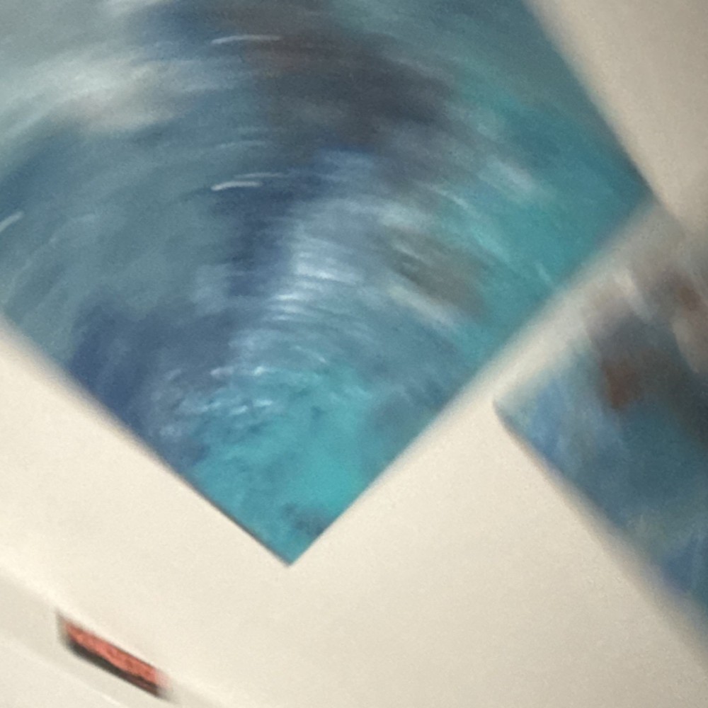 Abstract Blue Acrylic Painting Set on Canvas, Handmade Medium Art