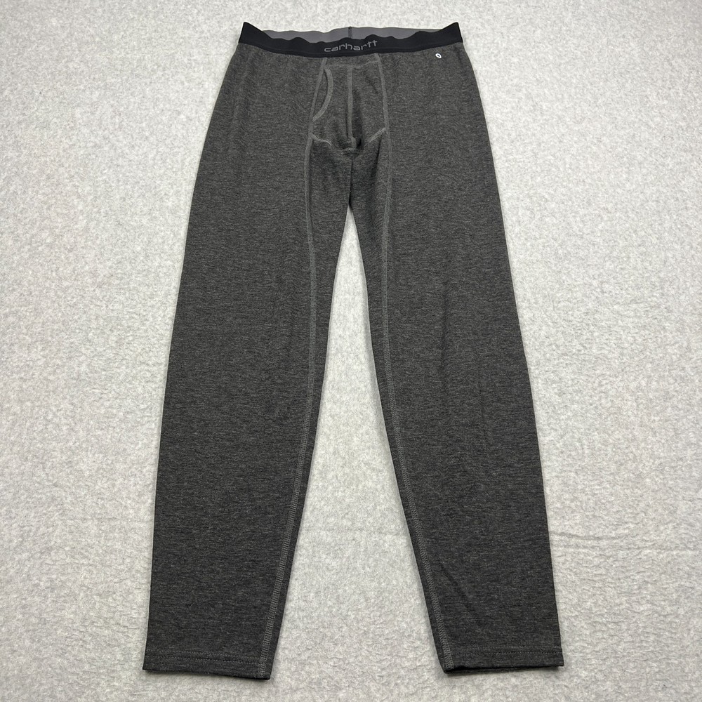 Carhartt Force Pants Men's Medium Gray Wool Blend Base Layer Thermal Long Johns