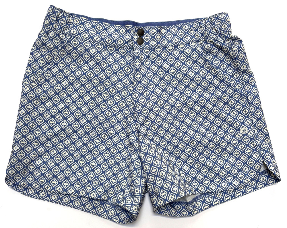 American Outdoorsman Women’s Patterned Shorts Blue Outdoor Casual Size M