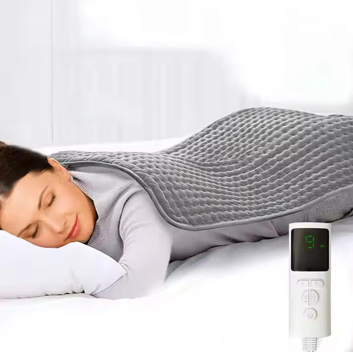 Electric Heating Pad +remote Warmer Washable Back Pain Cramp Relief Warm Blanket