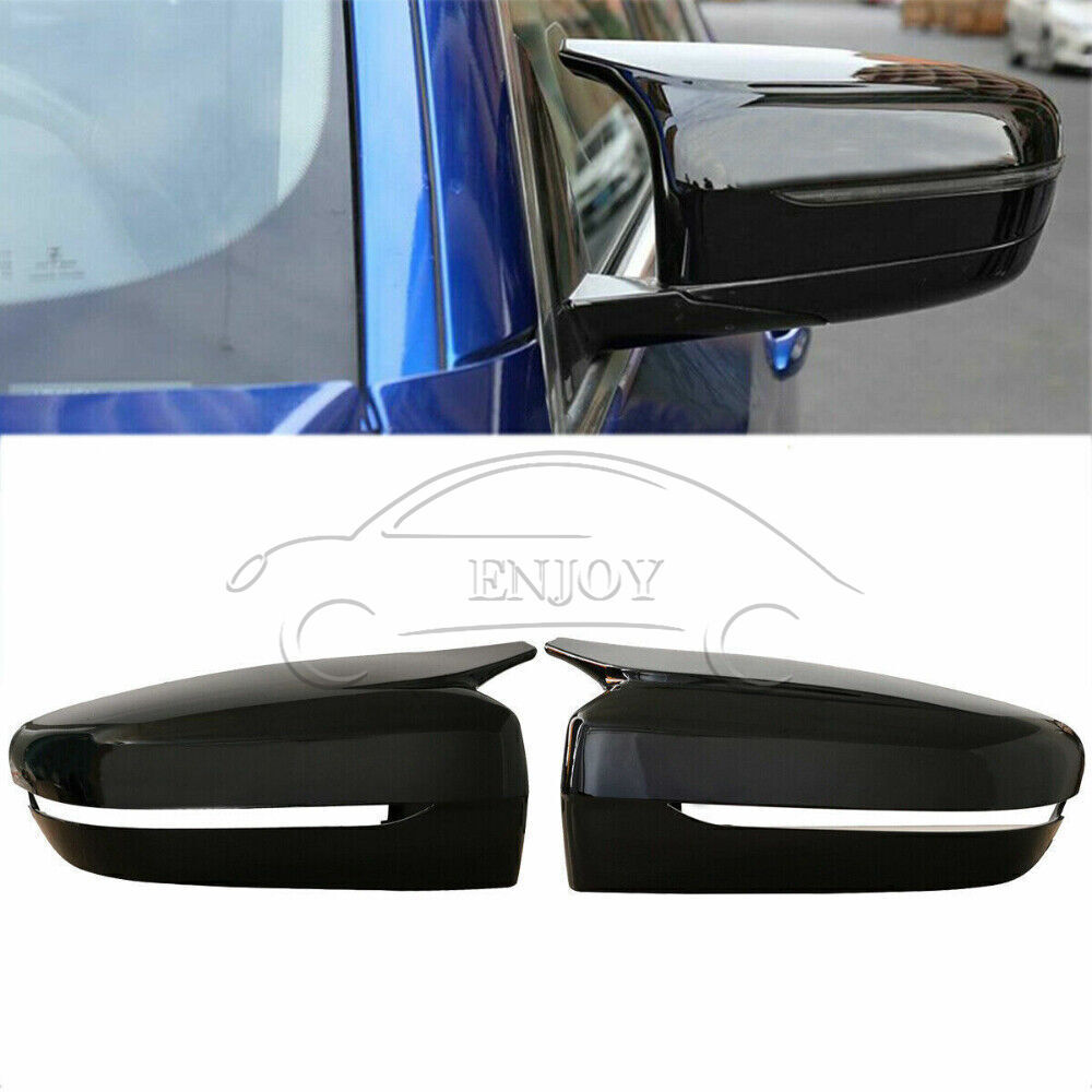 Glossy Black Side Mirror Cover Caps For BMW G20 G21 G22 G30 G31 G11 G14 G15