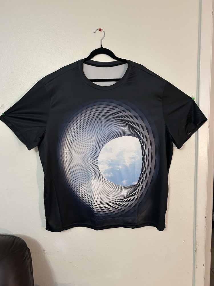 Men’s Plus Size 5XL Graphic Print Short Sleeve Crew Neck T-Shirt Casual Tops