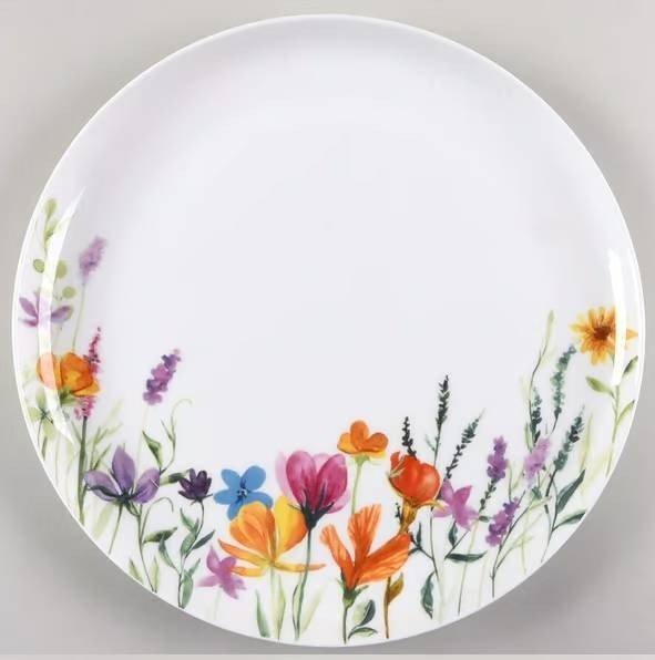 Mikasa GIA DINNER Plate Bone China wildflower 11 in NEW Tag