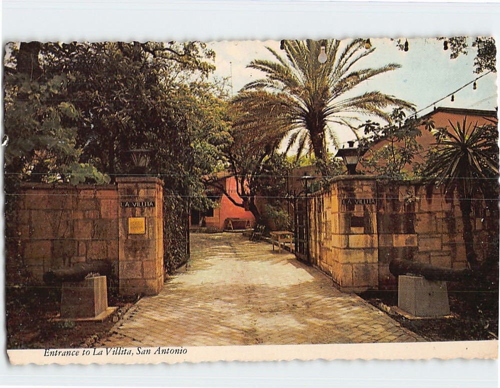 Postcard Entrance to La Villita San Antonio Texas USA