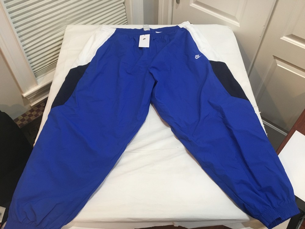 NWT $100.00 Nike Mens Sportswear Club Oversized Woven Track Pants Blue Sz XXL
